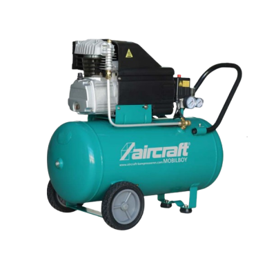 Compressor de ar portátil Aircraft MOBILBOY verde e preto com rodas