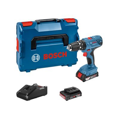 Conjunto de ferramenta Bosch com mala, furadeira, bateria e carregador