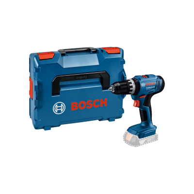 Estojo azul BOSCH com broca elétrica azul e preta
