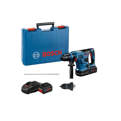 Conjunto de ferramenta Bosch azul e preto com estojo