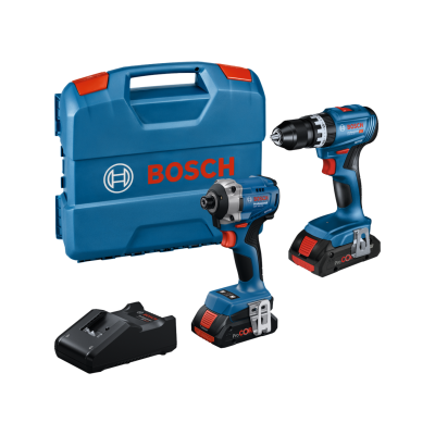 Conjunto de ferramentas Bosch Professional com mala azul.