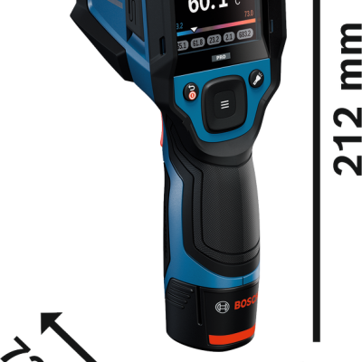 Termómetro infravermelho Bosch Pro azul e preto com visor digital