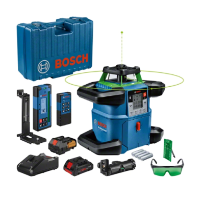 Conjunto de ferramenta Bosch azul com acessórios