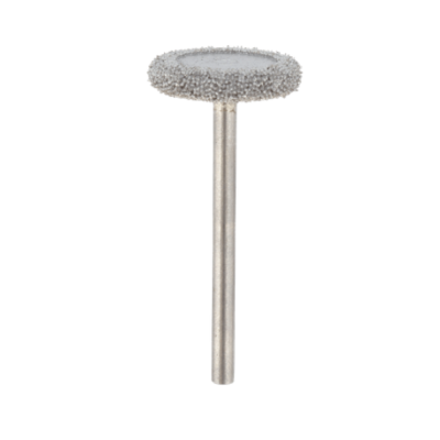 Ferramenta rotativa metálica com disco abrasivo cinzento