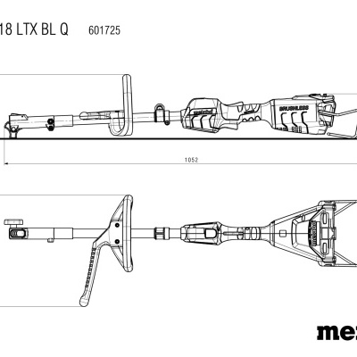 Desenho técnico ferramenta elétrica Metabo MA 36-18 LTX BL Q