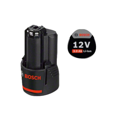 Bateria Bosch preto 12V 3.0 Ah Li-Ion com etiqueta circular