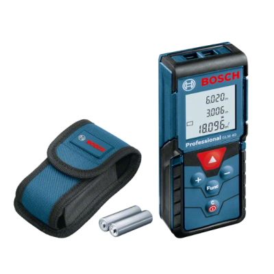 Medidor laser Bosch Professional GLM 40 com estojo e pilhas