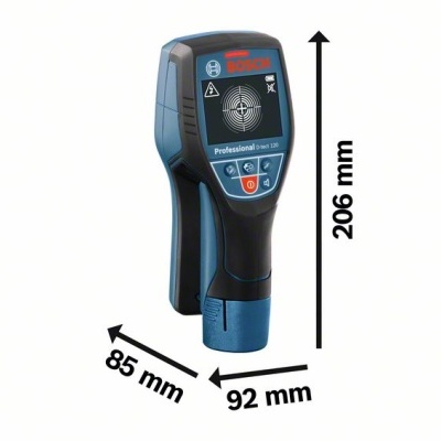 Detector laser Bosch Professional GMS 120 preto e azul com visor digital