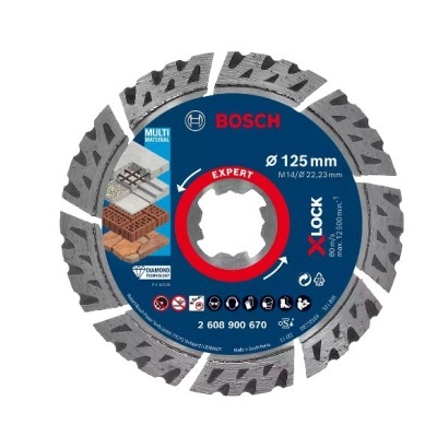 Disco de corte Bosch Expert 125 mm azul com segmentos diamantados