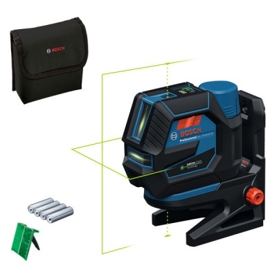 Laser de linha Bosch Professional com acessórios e bolsa preta da marca Bosch