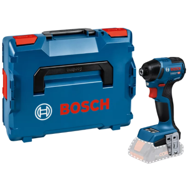 Conjunto ferramenta elétrica Bosch azul com mala e parafusadeira