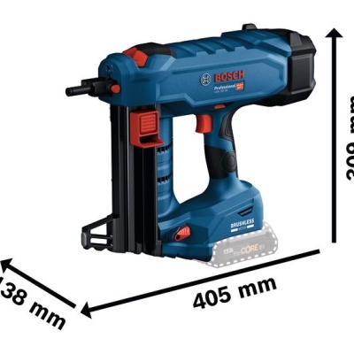 Aparafusadora sem fios Bosch Professional azul e preta com medidas 405x138x309 mm