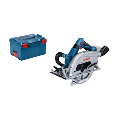 Serra circular Bosch com caixa de transporte azul