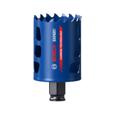 Broca copa azul Bosch Expert com texto e encaixe hexagonal