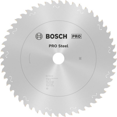 Disco de serra circular metálico aço BOSCH PRO Steel com dentes afiados