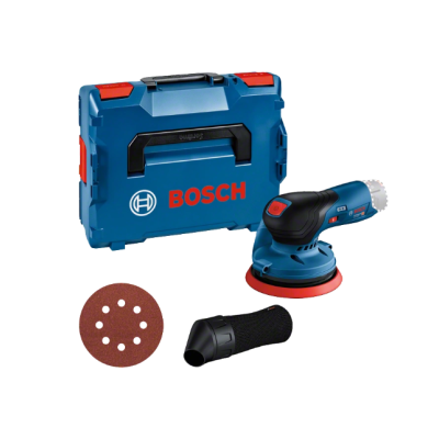Kit ferramenta Bosch com lixadora, disco de lixa e estojo azul