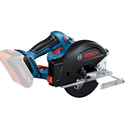 Serra circular a bateria BOSCH preta e azul com punho ergonómico