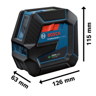 Laser de medição Bosch Professional GLL 2-80 P azul e preto