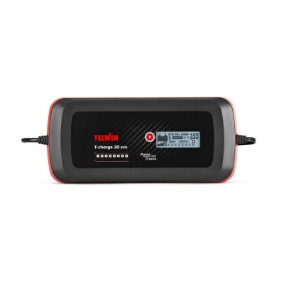 Carregador de bateria TELWIN T-charge 20 EVO com ecrã digital e LEDs