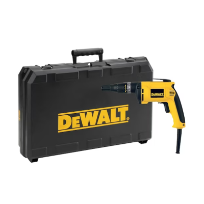 Parafusadeira elétrica preta e amarela com estojo DEWALT preto e amarelo