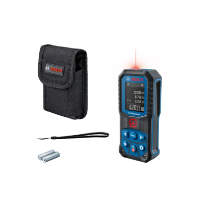 medidor laser digital BOSCH Professional azul e preto com estojo e acessórios