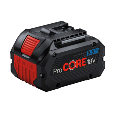 Bateria recarregável Bosch ProCORE 18V 5.5 Ah preta e vermelha