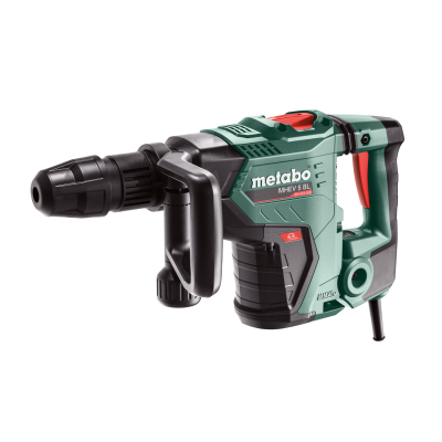 Martelo combinado Metabo MHEV 5 BL verde e preto com detalhes vermelhos e cabo de alimentação
