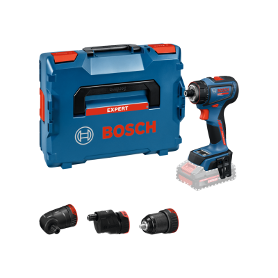 Conjunto Bosch Expert com mala azul, perfuradora e três acessórios