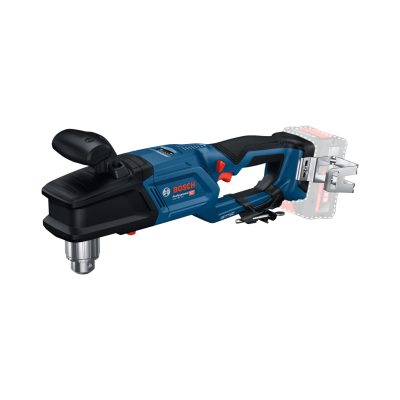 Parafusadora de impacto Bosch Professional azul e preto com punho e gatilho vermelho.