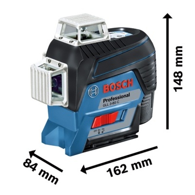 Medidor a laser Bosch Professional GLM 50 C preto e azul