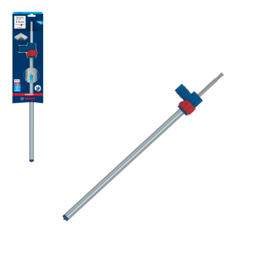 Alongadora para chaves de fendas Bosch com corpo metálico e detalhe azul e vermelho