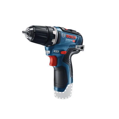 Parafusadeira Bosch azul e negro com punho emborrachado