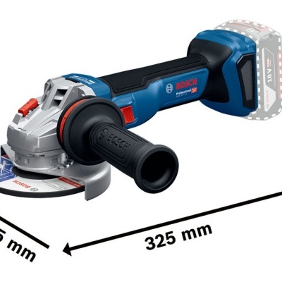 Esmerilhadora BOSCH azul e preta com disco cortante