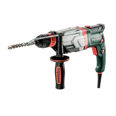 Martelo perfurador elétrico Metabo com punho auxiliar