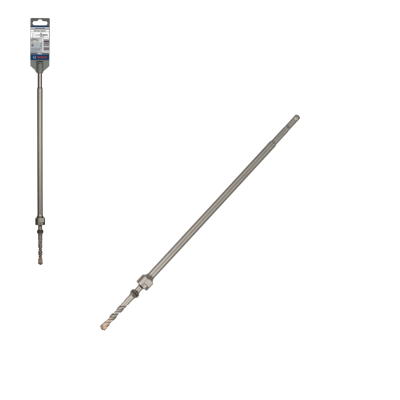 Extensão metálica para broca com broca helicoidal dourada e etiqueta BOSCH PROFESSIONAL.