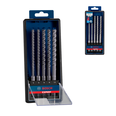 Conjunto de cinco brocas BOSCH EXPERT em embalagem transparente