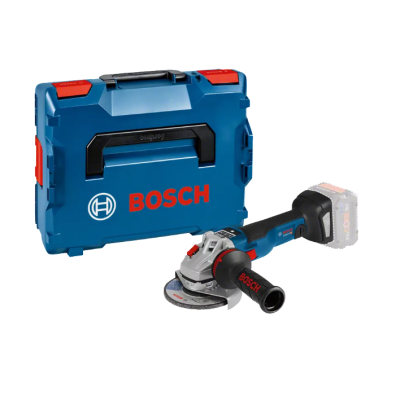 Maleta azul e esmerilhadora Bosch com bateria