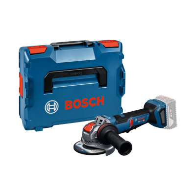 Conjunto de ferramenta elétrica Bosch azul com mala de transporte azul e logótipo Bosch em destaque