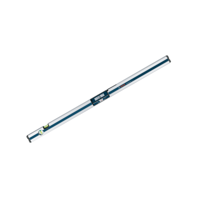 Nível digital azul e cinza com visor e bolha de nível