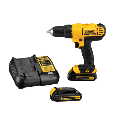 Parafusadora elétrica DEWALT 20V MAX com carregador e bateria extra