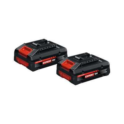 Dupla de baterias Bosch preto e vermelho EXPERT 18V 4Ah