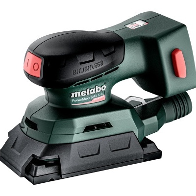 Lixadora elétrica Metabo PowerMaxx SCA 18 V preta e verde