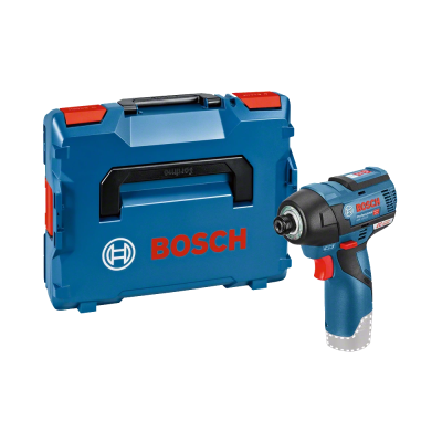 Parafusadora Bosch com caixa de transporte azul