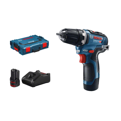 Parafusadora Bosch Professional com bateria, carregador e mala de transporte