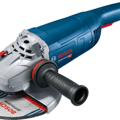 Rebarbadora elétrica Bosch Professional azul e cinza com disco de corte