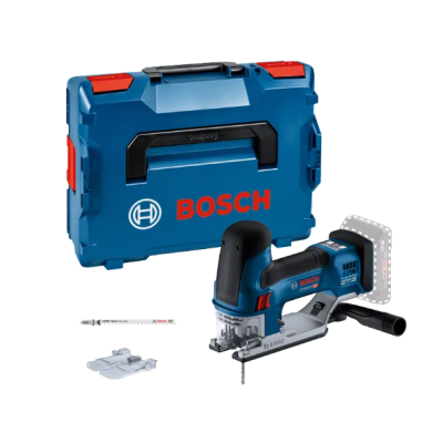 Serra tico-tico Bosch azul com caixa e acessórios