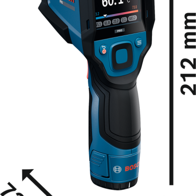 Termómetro infravermelho Bosch PRO azul e preto com visor digital
