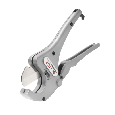 Alicate cortador de tubos de plástico cinzento com lâmina