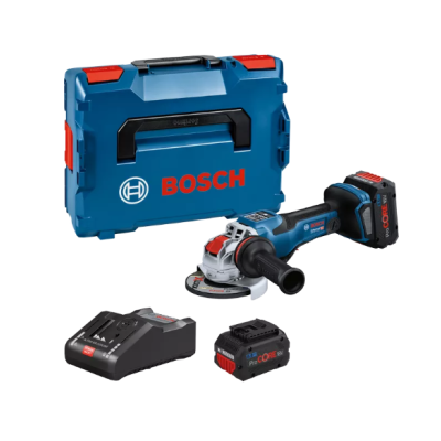 Conjunto de esmerilhadora Bosch com bateria, carregador e mala