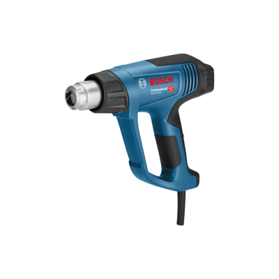 Pistola de ar quente Bosch Professional azul e preta com cabo